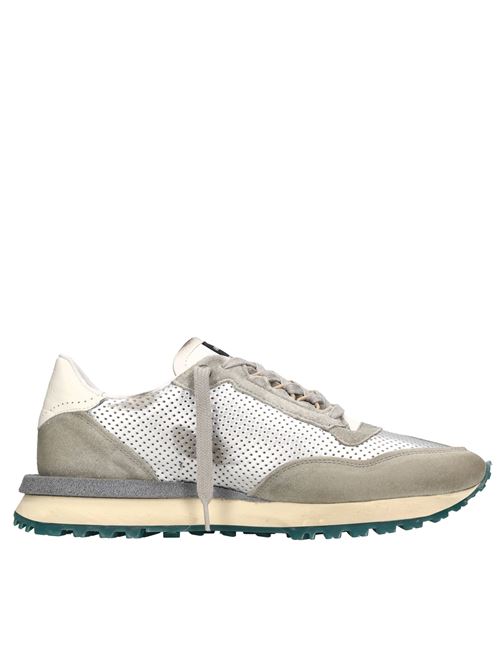 Sneakers in pelle e camoscio HIDNANDER | TENKEI HD1MS400 403ARGENTO